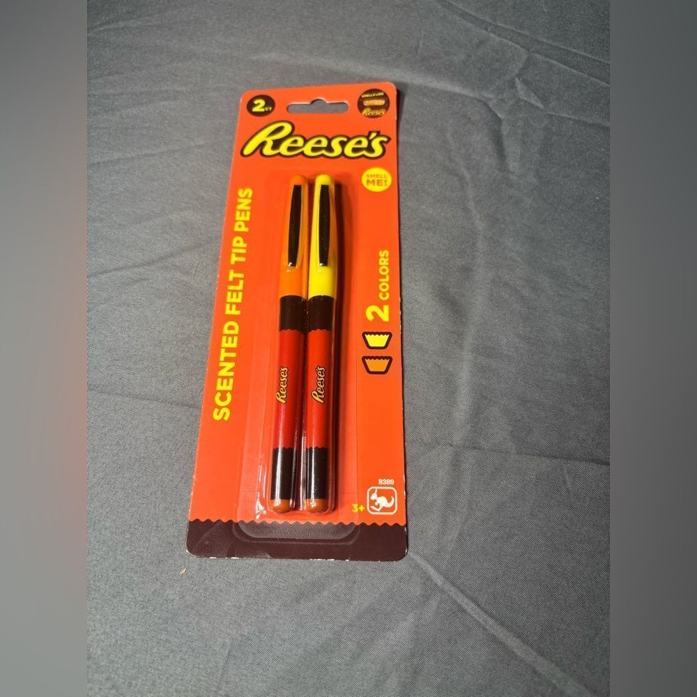 2 pc Reese's Scented Felt Tip Pens New